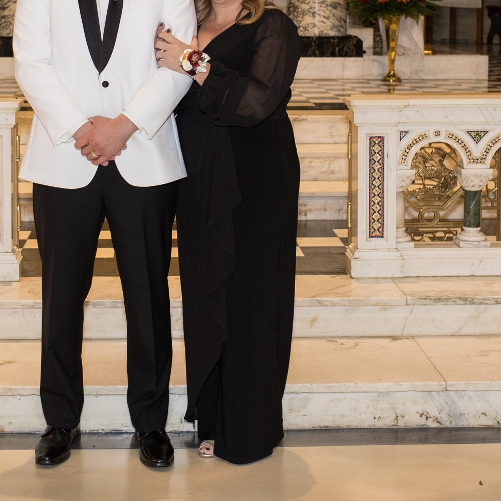 Adrianna Pappell chiffon jumpsuit